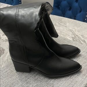 Fashion Nova Black Heeled Boots